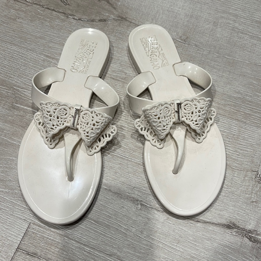 Ferragamo flip flops, size 7